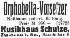 Orphobella, Musikhaus Schulze